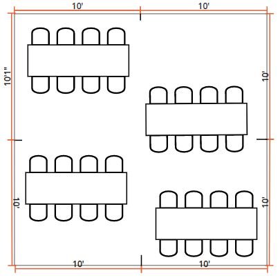 Table Configurations - The Tent Depot Ltd. - Middletown, De